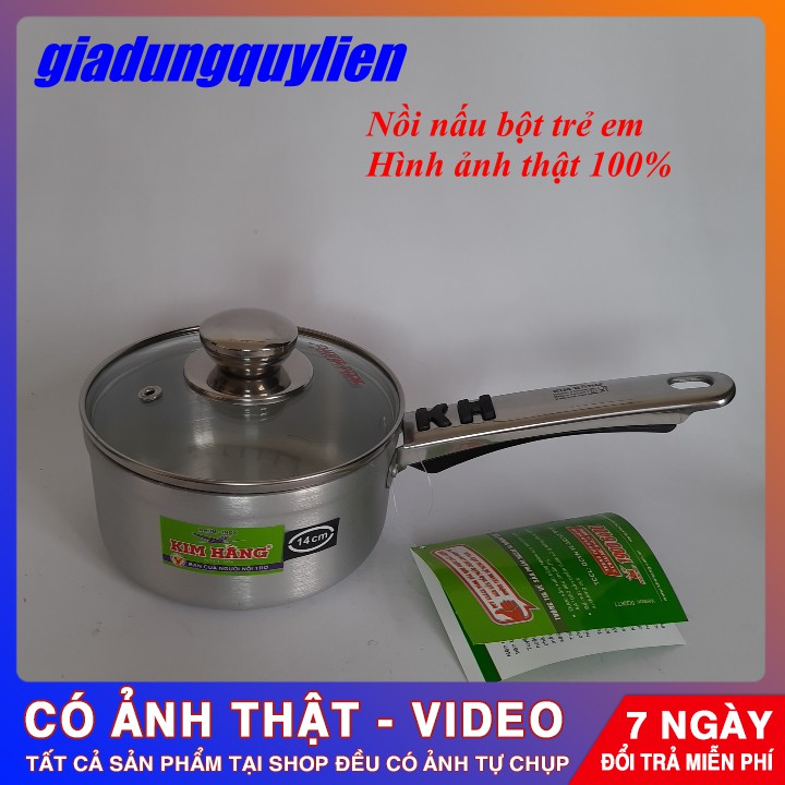 Nồi nấu bột , nấu cháo inox cho bé , đáy 2 lớp cao cấp [Hình Thật 100%]