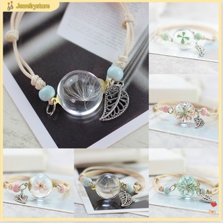 Vòng tay mặt hoa bồ công anh khô thời trang