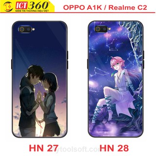 ốp Lưng Kính OPPO A1K / Realme C2 ( Nhiều Hình) - in theo Yêu Cầu