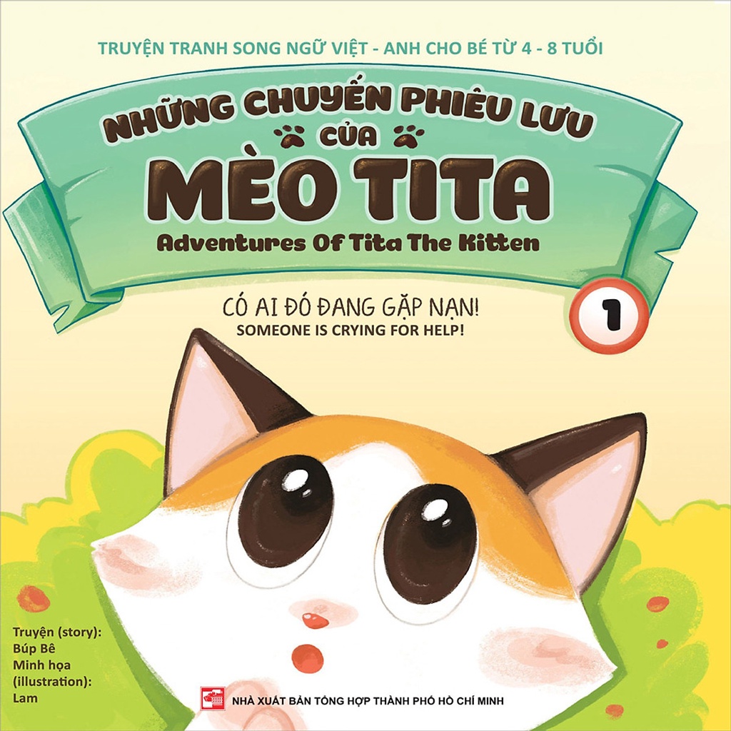 Sách Combo Những chuyến phiêu lưu của mèo TiTa - 5 tập - (Song Ngữ)