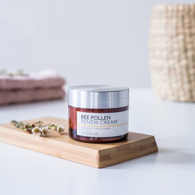 Kem dưỡng ẩm phục hồi Missha Bee Pollen Renew Cream Hàn Quốc