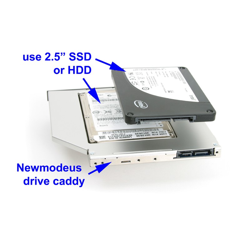 ổ đĩa DVD SATA laptop gắn trong hoặc gắn ngoài, tương thích tất cả các dòng laptop - Loại DVD 9.5mm và 12.7mm