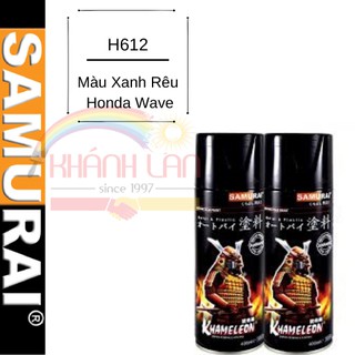 Sơn xịt Samurai Việt Nam – H612 – Màu Xanh Rêu Honda Wave