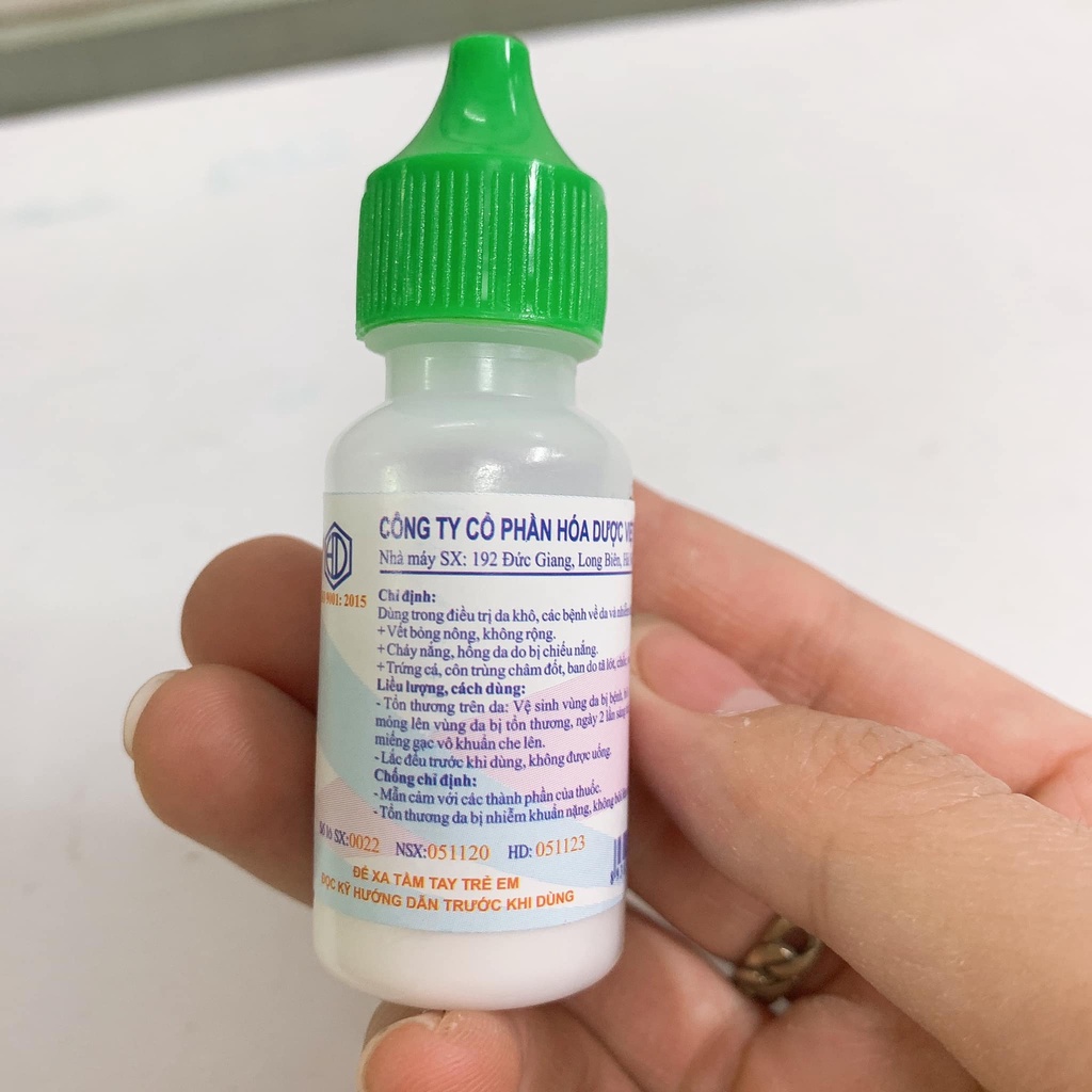 Dung dịch Hồ nước bôi da Lọ 20g