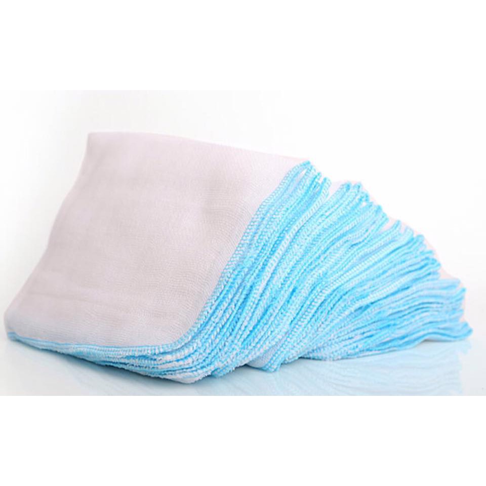 Gói 10 khăn sữa 3 lớp Kim Ngân, khăn xô gạc cho bé