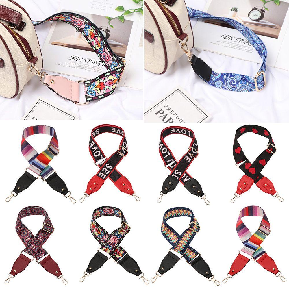 YVE Dây Đeo Túi Xách Bằng Nilon Họa Tiết Thổ Cẩm Nhiều Màu Tùy Chỉnh Thời Trang Cho Nữ