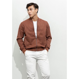 Áo Khoác Nam Bomber Sọc Nâu 9K18 CELEB
