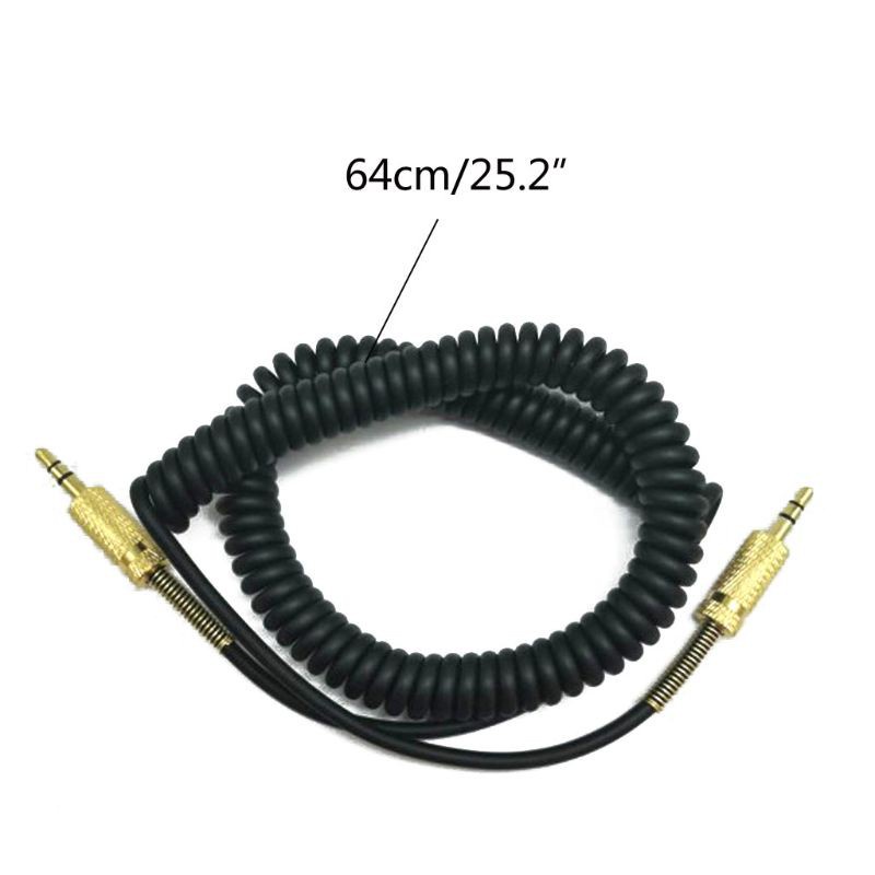 YOGA 3.5mm Replacement Audio AUX Cable Coiled Cord for Marshall Woburn Kilburn II Speaker Male to male Jack