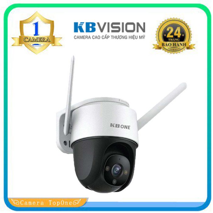 Camera WIFI KBONE KN-S45F 4.0MP Full Color Siêu Nét - KN-S25F Tích Hợp Còi Đèn Báo Động Đàm Thoại 2 Chiều