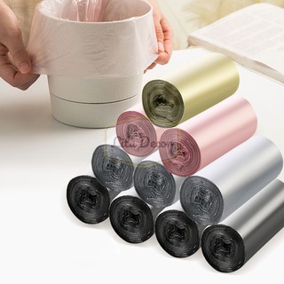 Combo Túi nilon đựng rác mini cho thùng rác để bàn tiện lợi, túi rác dạng cuộn không quai dai chắc - Lita Decor