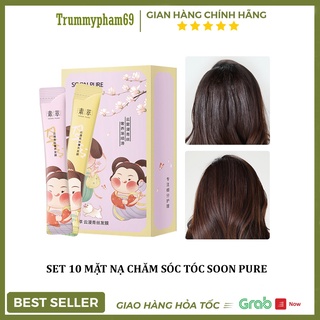 Set 10 Mặt Nạ Chăm Sóc Tóc SOON PURE Nuôi Dưỡng Và Phục Hồi Tóc 10g