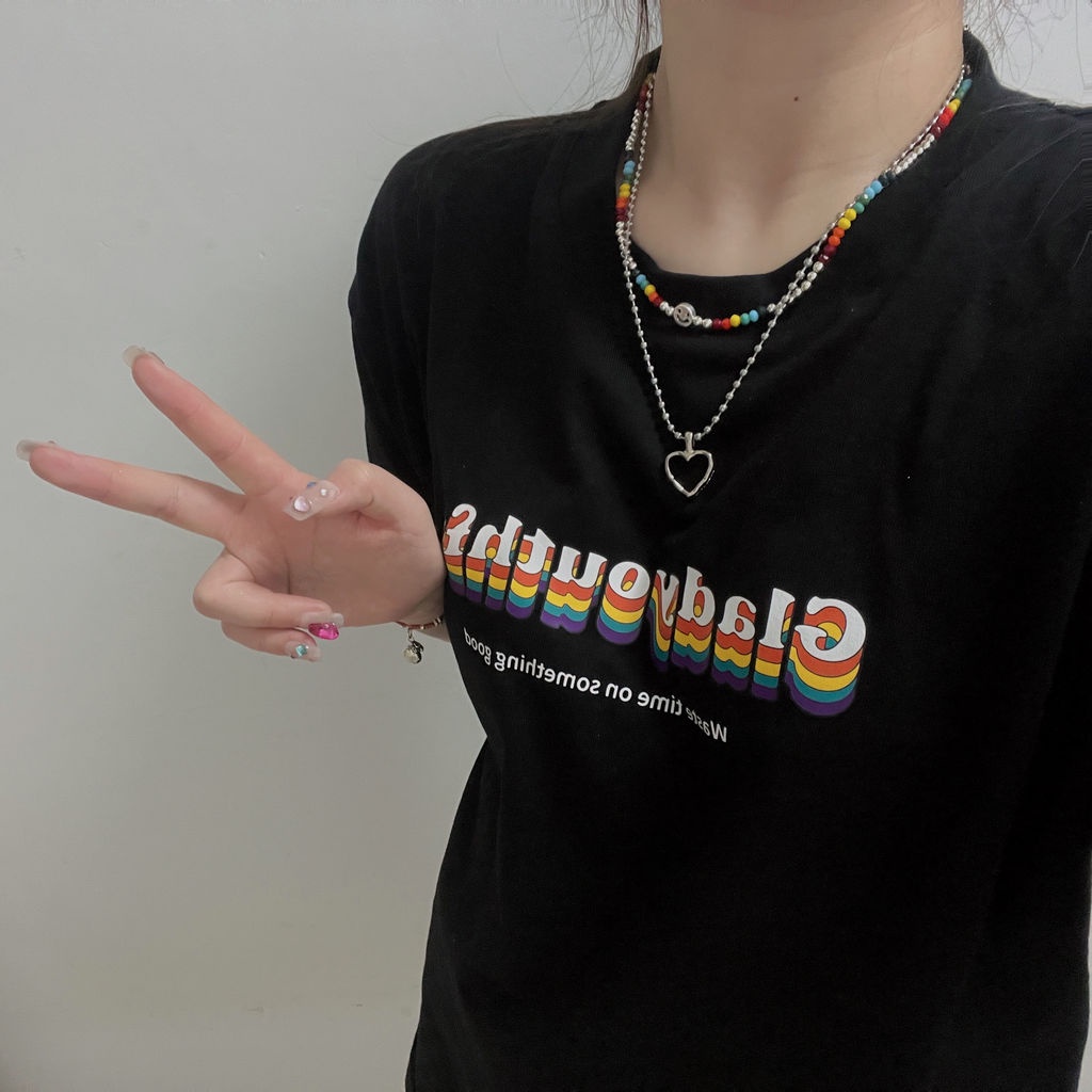 Vòng cổ Chuỗi Hạt Hình Mặt Cười Dễ Thương Cho Nữ