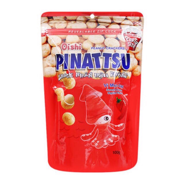 Snack Đậu Phộng Pinattsu vị cốt dừa/mực cay giòn thơm