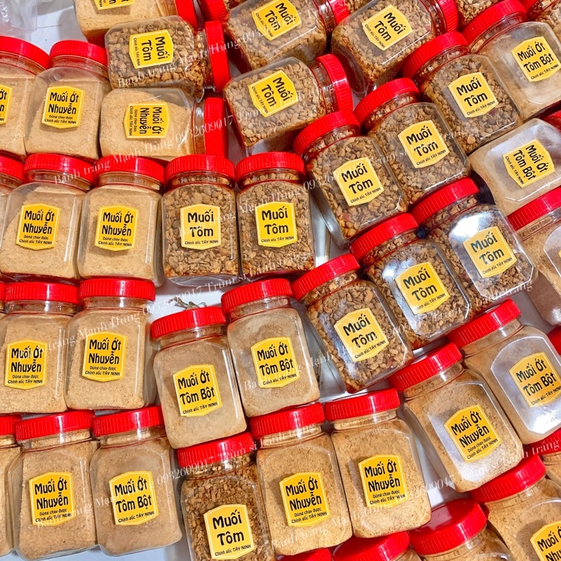 Muối ớt tôm bột chính gốc Tây Ninh