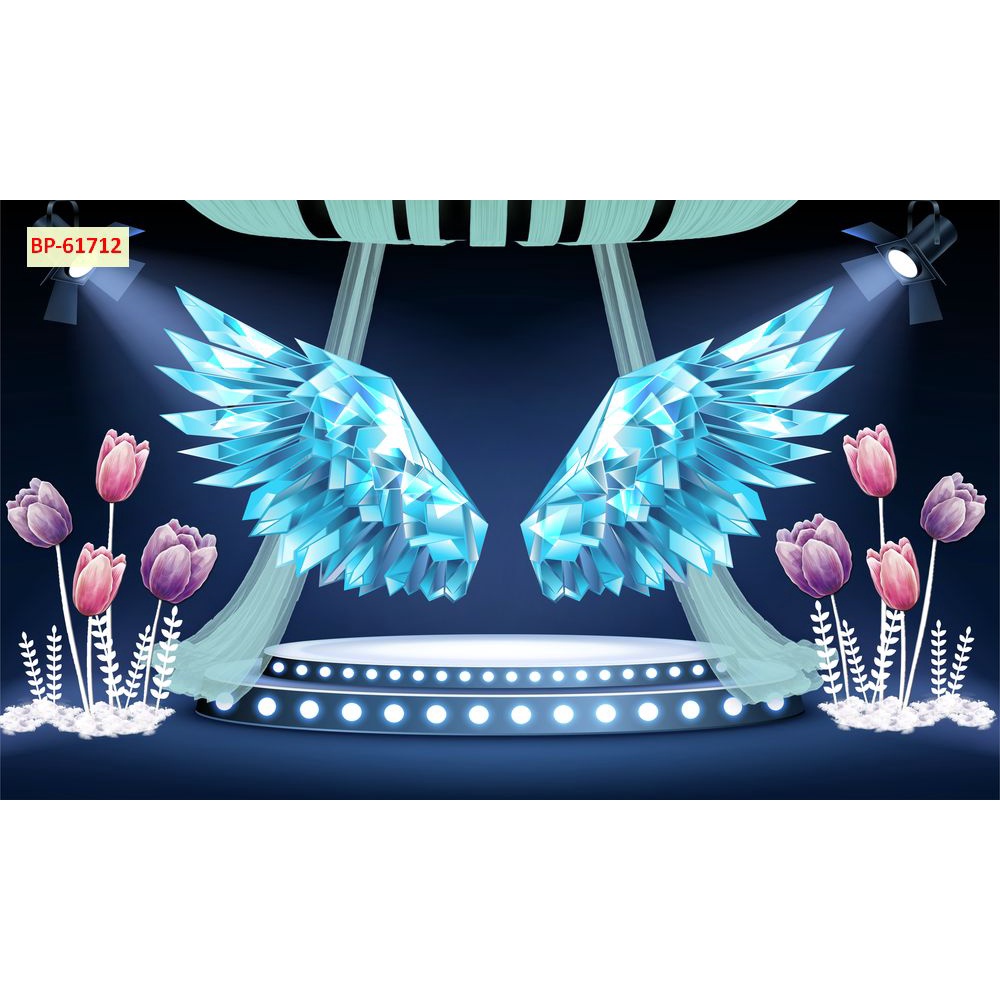 Đôi cánh thiên thần in khổ lớn tặng keo và dụng cụ dán