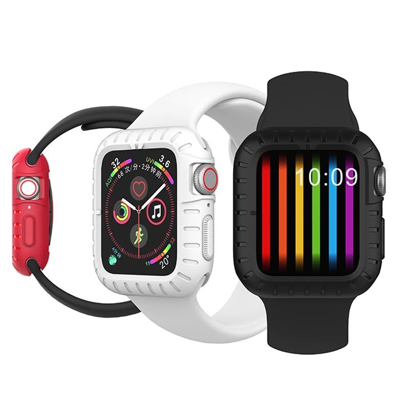 [Mẫu Mới 2021] Ốp Apple Watch Dẻo Silicon Case Thể Thao series 1 2 3 4 5 6 SE