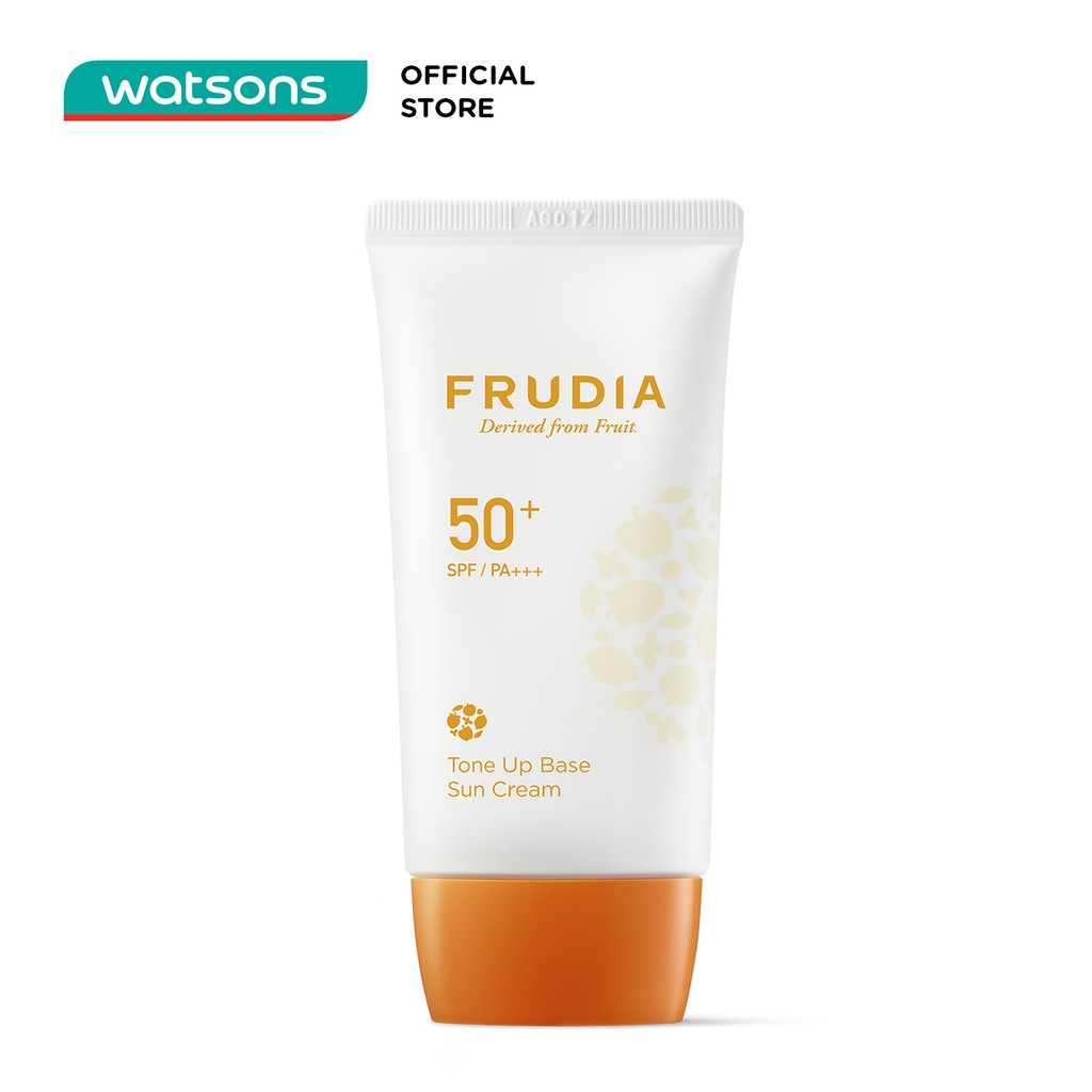 Kem Chống Nắng Frudia Tone-Up Base Sun Cream 50+ SPF/PA+++ Làm Trắng Sáng Da 50g