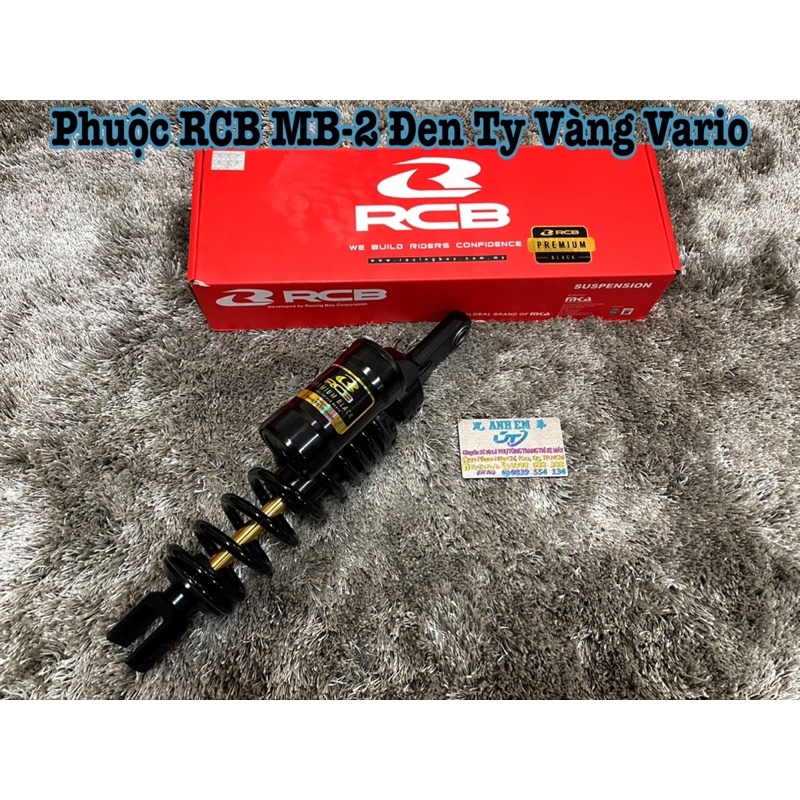 Phuộc RCB MB-2 Đen Ty Vàng Gắn Vario/Click/Vision/Lead Chính Hãng &gt;&gt;&gt;&gt;