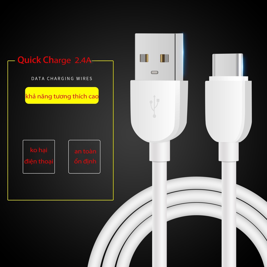 Dây Cáp Sạc Nhanh 1m 2m 3m Micro USB type c IPtai nghe ko dây IPtablet táo các dòng điện thoại và Tai Nghe Bluetooth i12