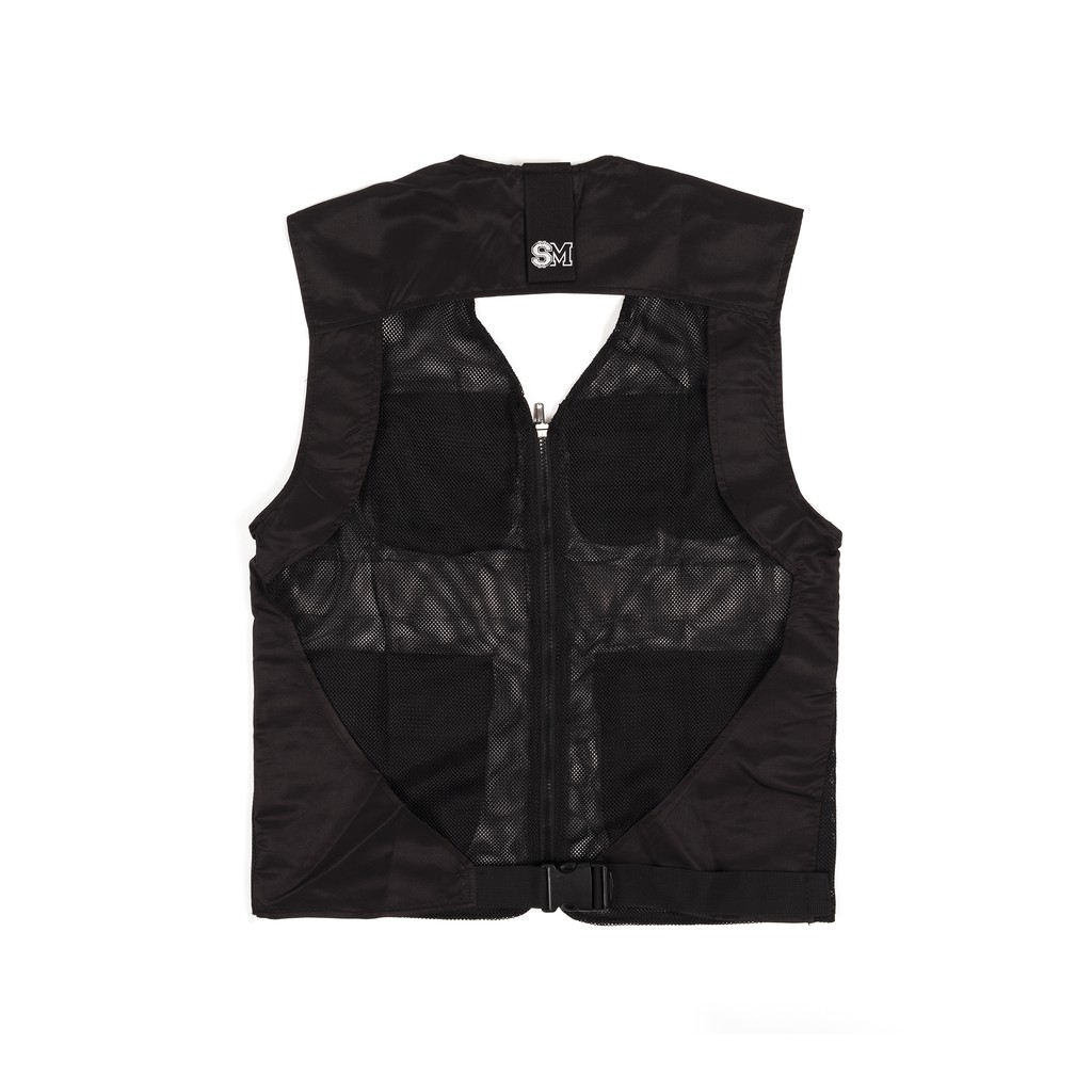 UTILITY VEST JACKET IN BLACK V2 -