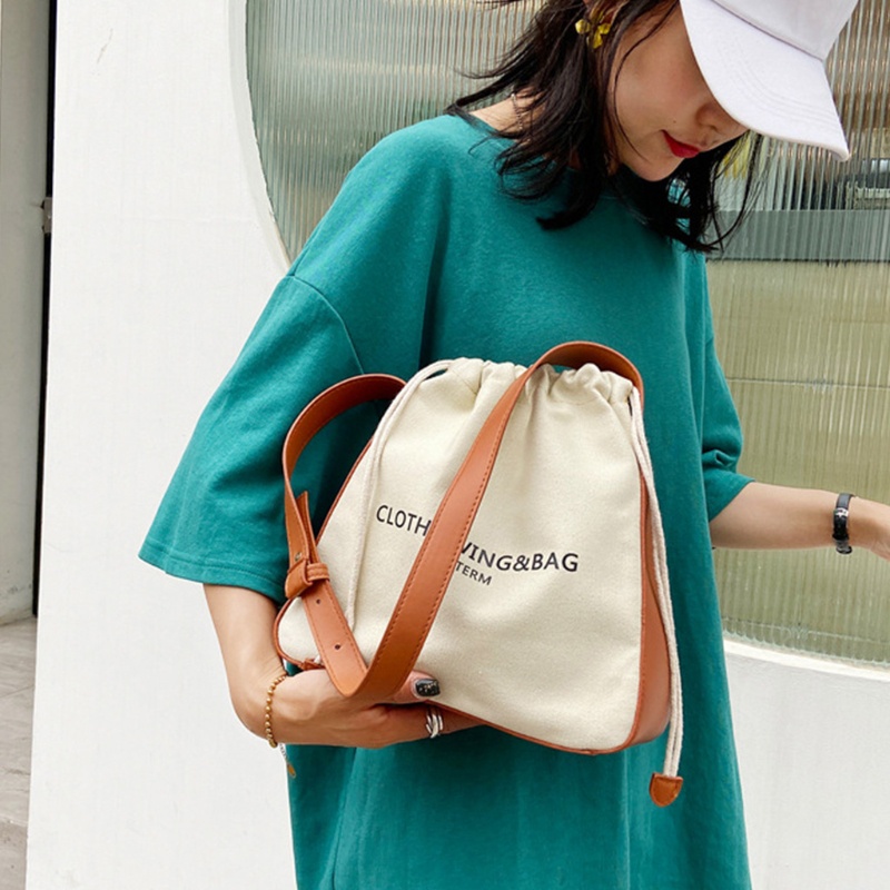 Túi Đeo Chéo Vai Bằng Vải Canvas Thời Trang Sành Điệu Cho Nữ