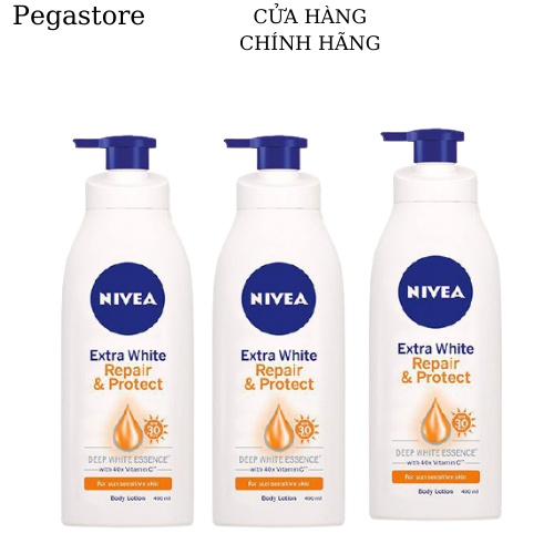 Sữa dưỡng thể NIVEA Extra White Repair &amp; Protect Body Lotion 350ml (trắng da chống nắng)