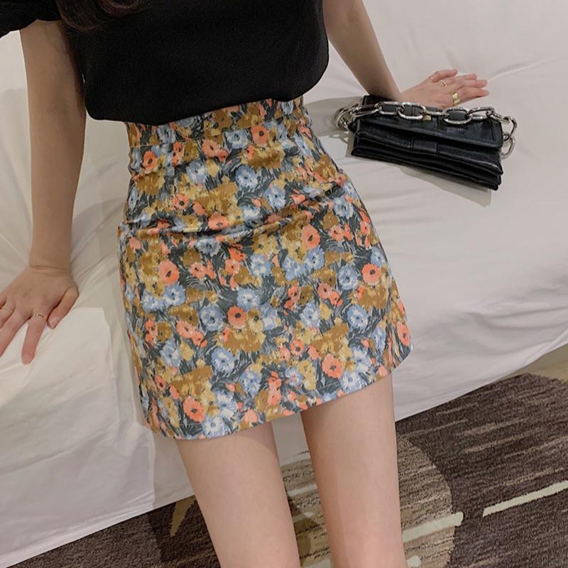 Chân Váy Lưng Cao Họa Tiết Hoa Cúc Xinh Xắn Thời Trang Theo Phong Cách Hàn Quốc Dành Cho Nữ