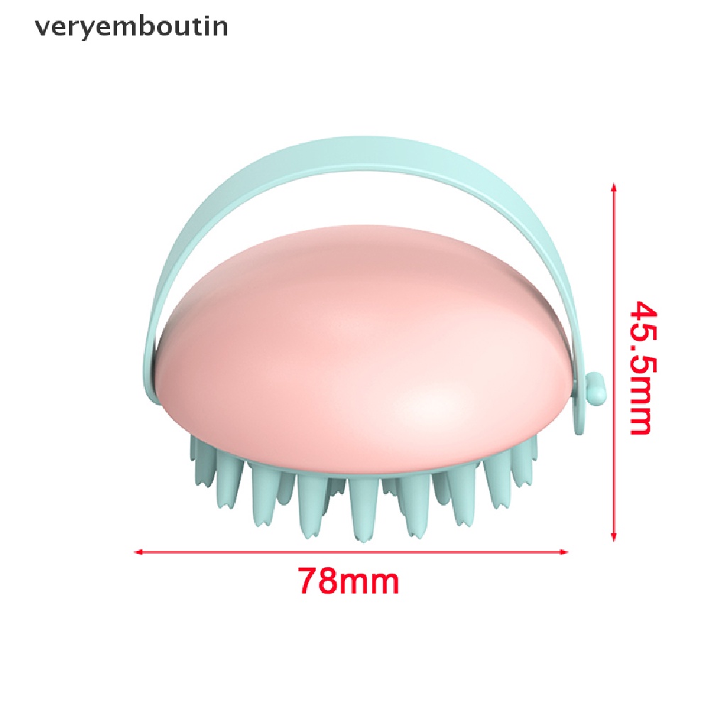 Lược Chải Tóc Massage Da Đầu Bằng Silicone Dùng Được Cả Dạng Ướt &amp; Khô