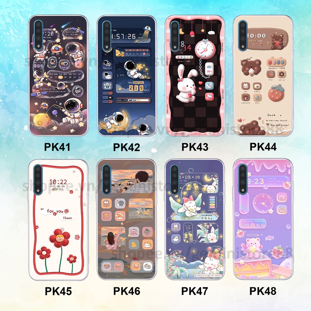 Ốp Vsmart Live in hình các icon gấu thỏ phi hành gia siêu cute đáng yêu, cá tính