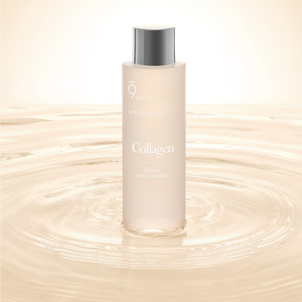 Tinh Chất Cấp Ẩm, Giảm Nếp Nhăn Da 9 Wishes - 9Wishes Collagen Ampule Essence - Hàn Quốc