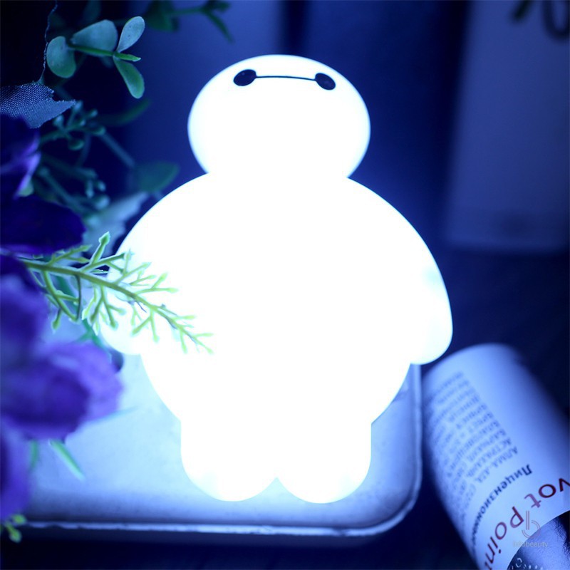 Cắm Điện 220V - Đèn Led Trang Trí Siêu Nhân BayMax Dễ Thương Ánh Sáng Trắng - Đèn Ngủ Tiết Kiệm Điện