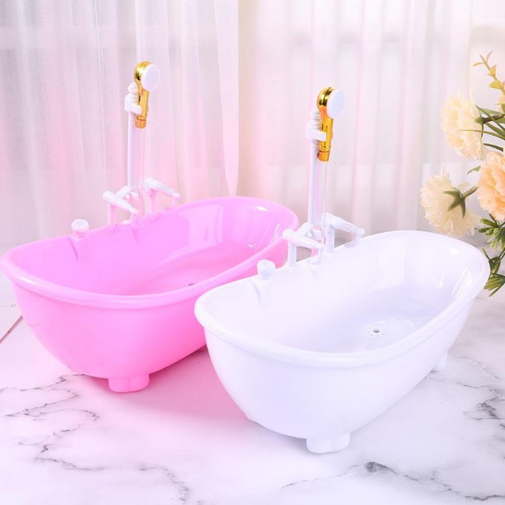 Bồn Tắm Điện Mini Màu Sắc Cầu Vồng Tỉ Lệ 1: 6 Trang Trí Nhà Búp Bê