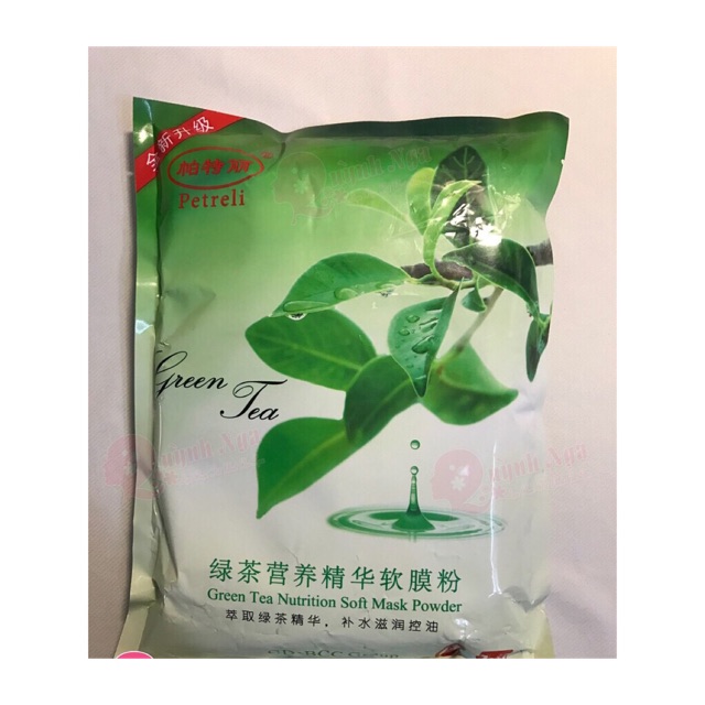 Bột đắp mặt trà xanh trắng mịn da