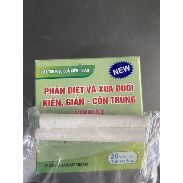 Phấn diệt côn trùng kiến Gián phấn vẽ ( hộp 2 viên)