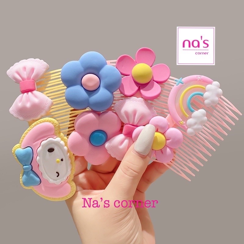 Xược tóc xước tóc cài tóc mái lược vắt tóc dễ thương