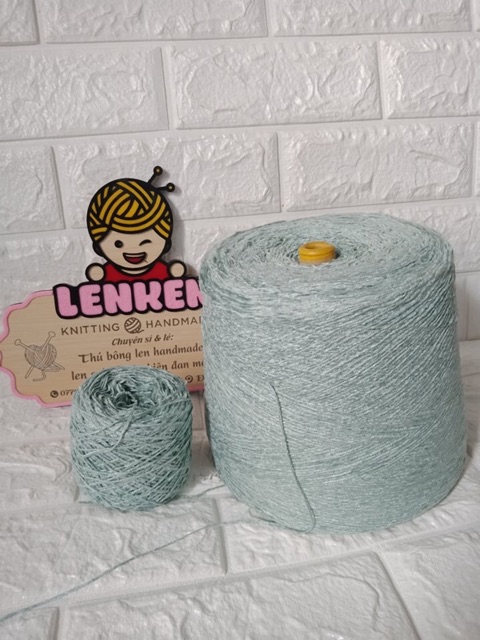 (32)Len nhung lạnh sợi 1mm cuộn 100g