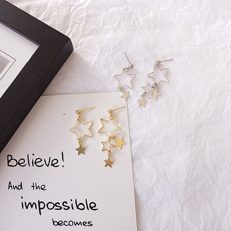 Bông Tai Thiết Kế Hình Ngôi Sao Kiểu Hàn Quốc A17