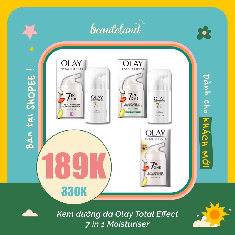 [UK] Kem dưỡng da Olay Total Effect 7 in 1 Moisturiser