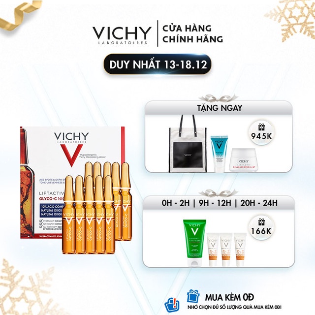 Dưỡng chất làm sáng da ban đêm Vichy Liftactiv Specialist Glyco-C