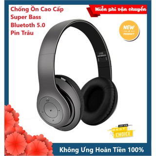 Tai Nghe Chụp Tai Bluetooth Không Dây Headphone L150 Extra Bass Siêu Cao Cấp, Âm Bass Khủng, Chống Ồn, Siêu Êm Tai