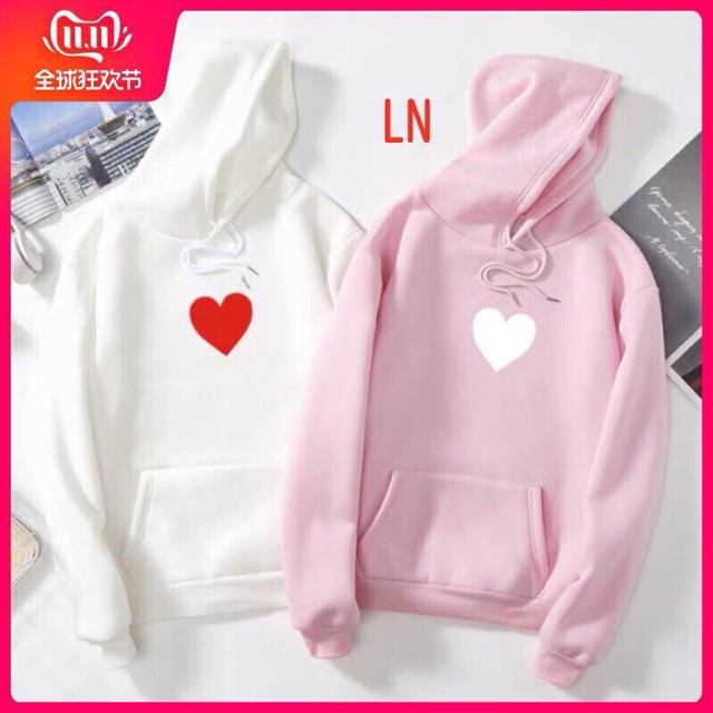 [FREESHIP ĐƠN TỪ 50K] Áo hoodie một tim giữa ngực LNG1119