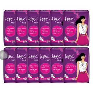 Bộ 10 Gói Băng Vệ Sinh Kotex Pro Siêu Mỏng