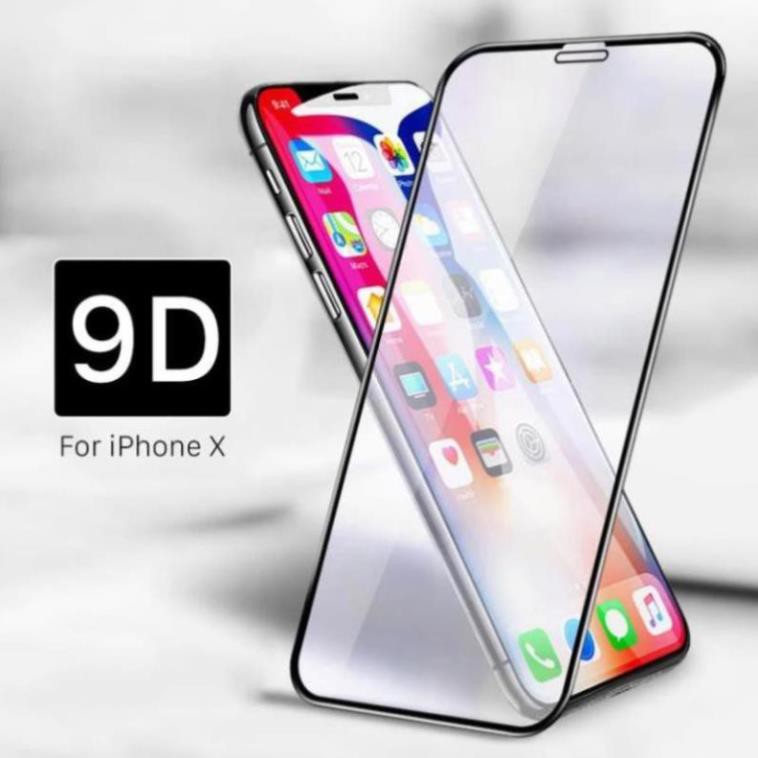 Kính cường lực 9D Dành Cho 7, 8 plus , XS Max, 11, Pro, Pro Max  (TẶNG GIẤY LAU KÍNH)