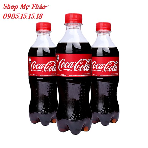 LỐC 6 CHAI NƯỚC NGỌT CÓ GAS COCA COLA 390ML