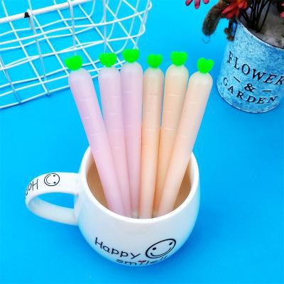 Bút cà rốt đổi màu D222 viết gel hoạt hình dễ thương kute