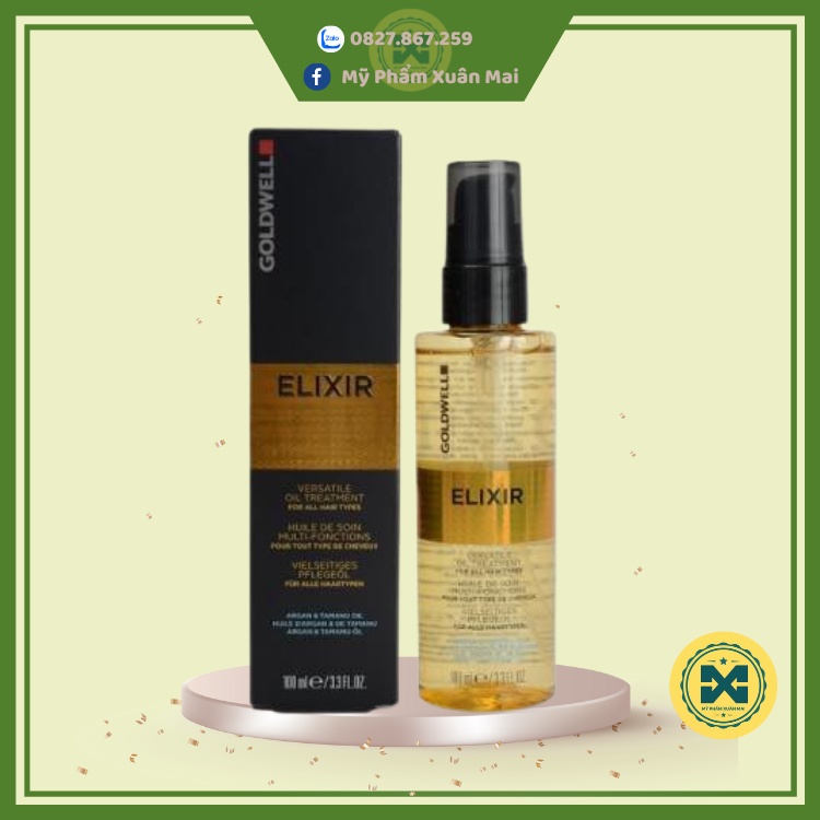 Tinh dầu dưỡng tóc Goldwell Elixer Argan Tamanu của Đức 100ml