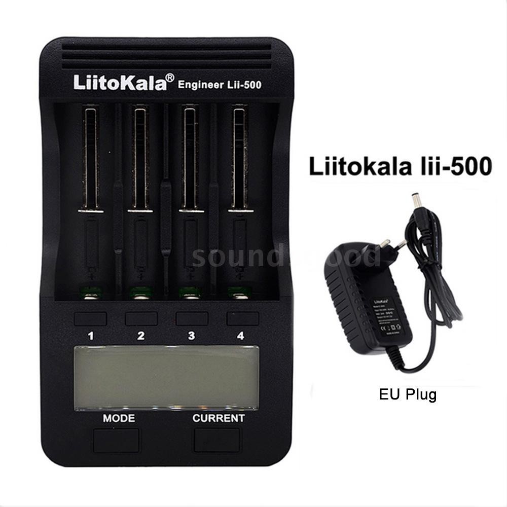 Bộ Sạc Pin Liitokala Lii-500 Thông Minh Với 4 Ô Pin Cho Ni-mh Ni-cd Li-ion Rechar