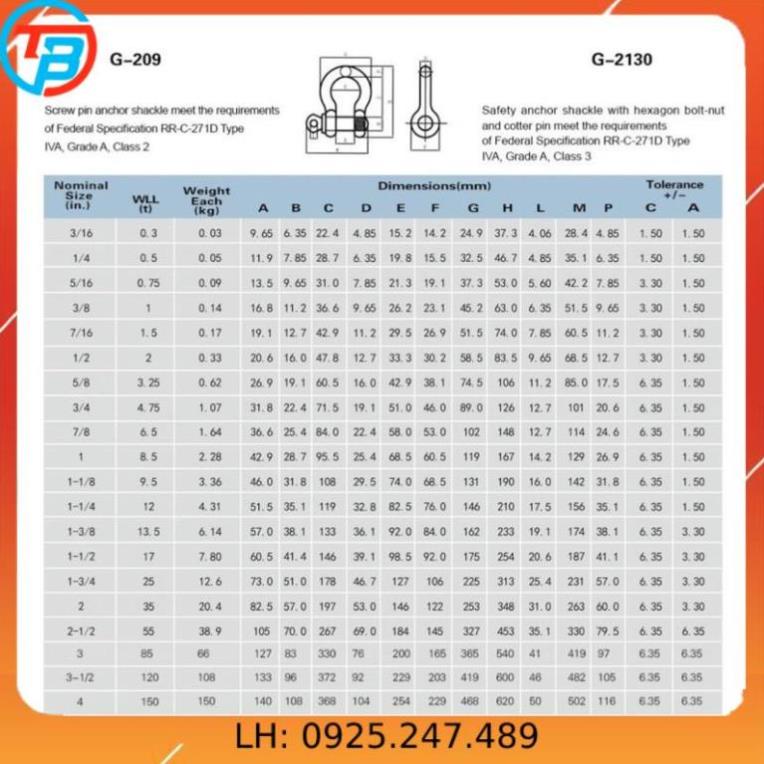 Mã Lý 1 Tấn - 2 Tấn - 4.5 Tấn - 6.5 Tấn cáp thép Thái Bình Vina