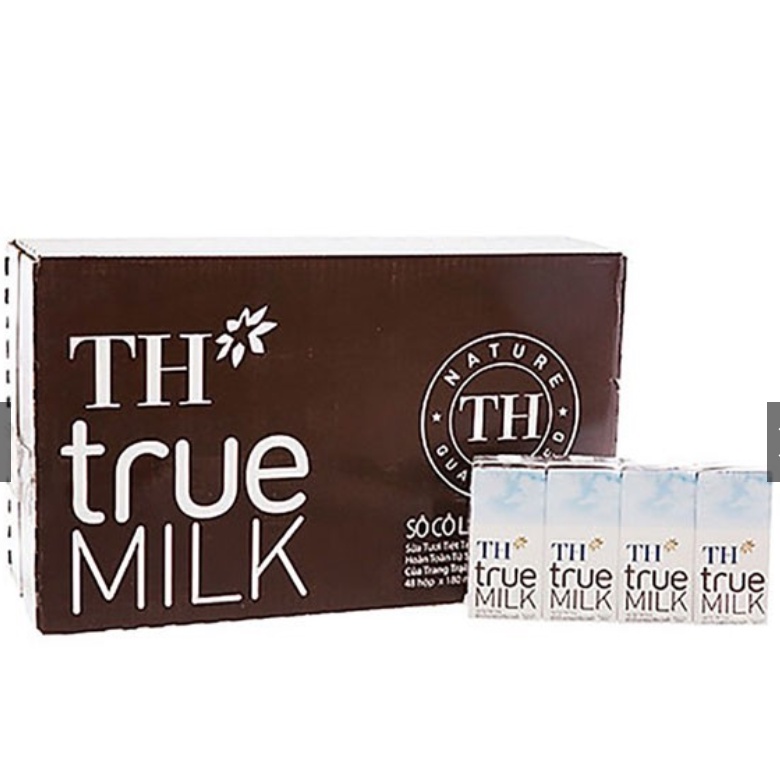 thung sữa TH truemilk loại 180ml có đường /it đường