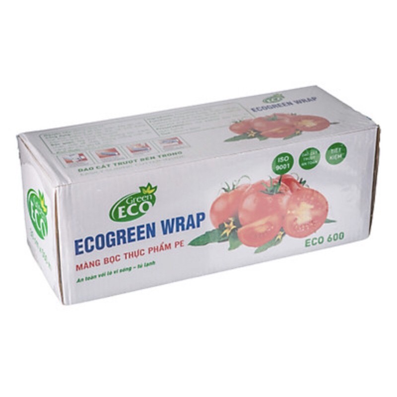 [Mã 267FMCGSALE giảm 8% đơn 500K] Màng Thực Phẩm Pe Green Eco (30cm x 500m), bao bì không đẹp